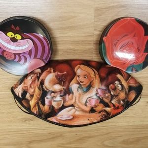 Disney Rare alice in wonderland Mickey ears hat